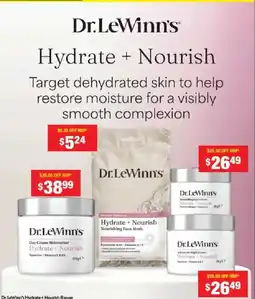 Chemist Warehouse Dr. LeWinn's Day Cream Moisturiser Hydrate + Nourish offer