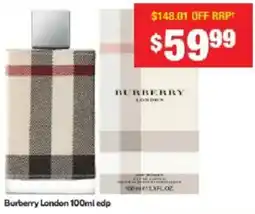 Chemist Warehouse Burberry London edp offer