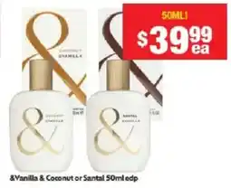 Chemist Warehouse &Vanilla & Coconut or Santal 50ml edp offer