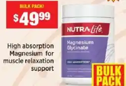 Chemist Warehouse NutraLife Magnesium Glycinate offer