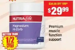 Chemist Warehouse Nutra Life Magnesium Hi-Zorb offer