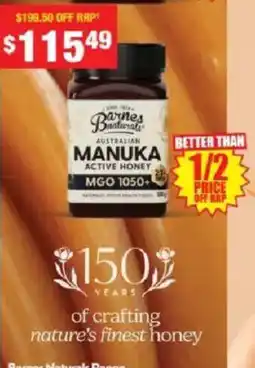 Chemist Warehouse Barnes Naturals Australian Manuka Active Honey offer