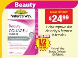 Chemist Warehouse Nature's Way Beauty Collagen Tablets offer