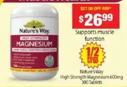 Chemist Warehouse Nature's Way High Strength Magnesium offer