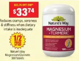 Chemist Warehouse Nature's Way Magnesium + Turmeric offer