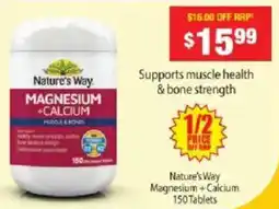 Chemist Warehouse Nature's Way Magnesium + Calcium offer