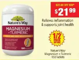 Chemist Warehouse Nature's Way Magnesium + Turmeric offer