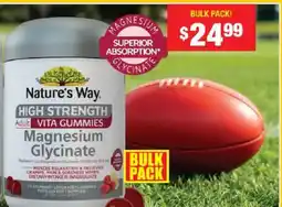 Chemist Warehouse Nature's Way High Strength Adult Vita Gummies Magnesium Glycinate offer