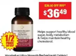 Chemist Warehouse Wanderlust Ultra Strength Berberine offer