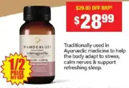 Chemist Warehouse Wanderlust Ashwagandha offer