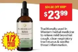 Chemist Warehouse Wanderlust Mullein offer