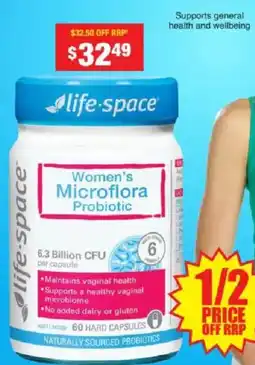 Chemist Warehouse life-space Women's Microflora Probiotic offer