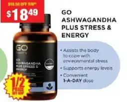 Chemist Warehouse GO Ashwagandha Plus Stress & Energy offer
