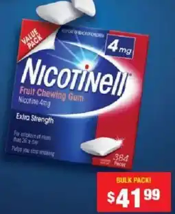 Chemist Warehouse Nicotinell Fruit Chewing Gum offer