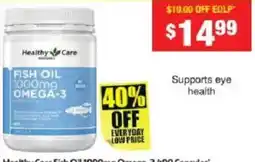Chemist Warehouse Healthy Care Fish Oil 1000mg Omega-3 offer