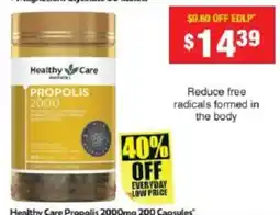 Chemist Warehouse Healthy Care Propolis 2000mg offer