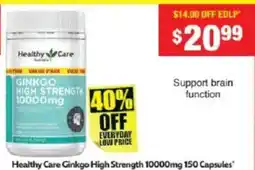 Chemist Warehouse Healthy Care Ginkgo High Strength 1000mg offer