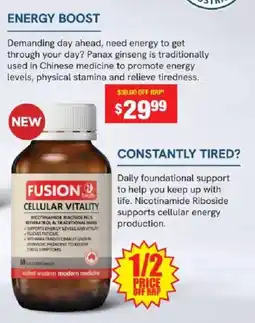 Chemist Warehouse Fusion Cellular Vitality offer