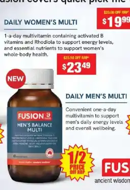 Chemist Warehouse Fusion Men's Balance Multi offer