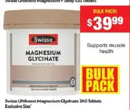 Chemist Warehouse Swisse Ultiboost Magnesium Glycinate offer