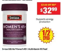 Chemist Warehouse Swisse Ultivite Women's 65+ Multivitamin offer