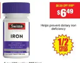 Chemist Warehouse Swisse Iron offer