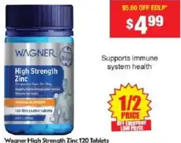 Chemist Warehouse Wagner High Strength Zinc offer