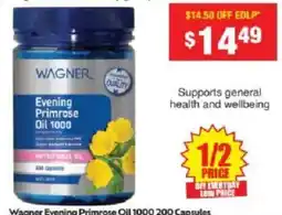Chemist Warehouse Wagner Evening Primrose Oil 1000 offer