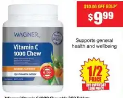 Chemist Warehouse Wagner Vitamin C 1000 Chew offer