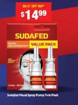 Chemist Warehouse Sudafed Nasal Spray Pump Twin Pack offer