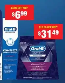 Chemist Warehouse Oral-B Complete Defence System offer