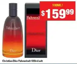 Chemist Warehouse Christian Dior Fahrenheit 100ml edt offer