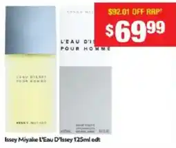 Chemist Warehouse Issey Miyake L'Eau D'Issey 125ml edt offer