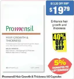 Chemist Warehouse Promensil Hair Growth & Thickness offer