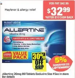 Chemist Warehouse Allertine offer