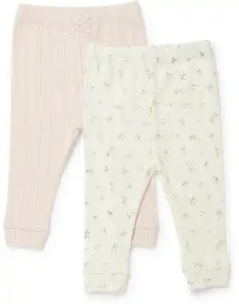 BIG W Dymples 2-Pack Pointelle Leggings offer