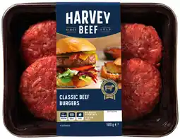IGA Harvey Beef Classic Beef Burgers offer