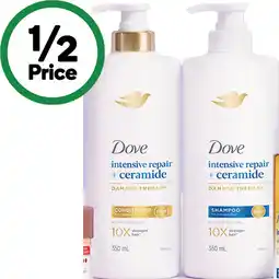 Woolworths Dove Shampoo or Conditioner 350ml offer