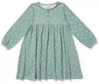 BIG W K-D Kids Print Dress - Forest Green offer