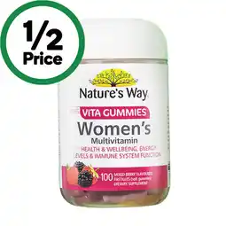 Woolworths Nature's Way Adult Vita Gummies Women's Multivitamin offer