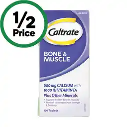 Woolworths Caltrate Bone & Muscle Tablets offer