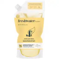 Woolworths Freshwater Farm Hand Wash Refill Pouch or Body Wash 1 Litre offer