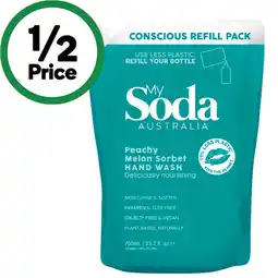 Woolworths My Soda Peachy Melon Sorbet Hand Wash Refill offer