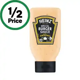 Woolworths Heinz Special Burger Sauce offer