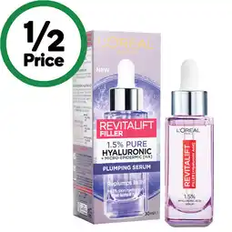 Woolworths L'Oréal Paris Revitalift Filler Plumping Serum offer