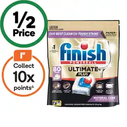 Woolworths Finish Ultimate Plus Material Care Dishwasher Tablets offer