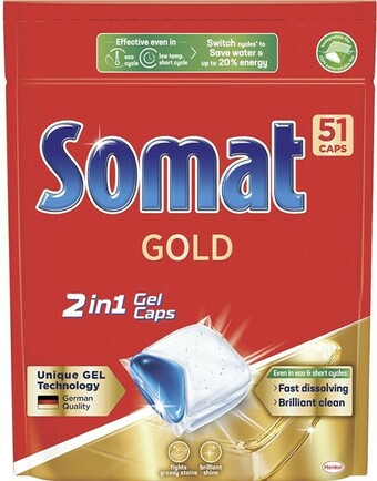 BIG W Somat 51-Pack Gold Dishwasher Tablets offer