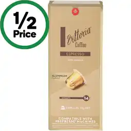 Woolworths Vittoria Nespresso Compatible Coffee Capsules offer