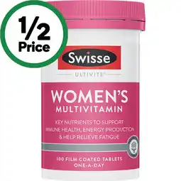 Woolworths Swisse Ultivite Women's Multivitamin Tablets offer