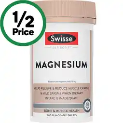 Woolworths Swisse Ultiboost Magnesium Tablets offer